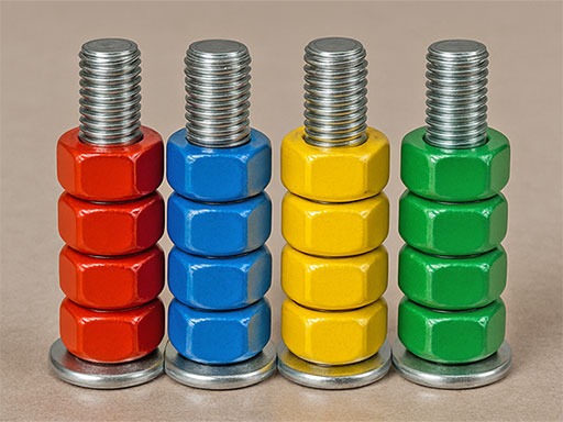 Nussortierspiel: Farbpuzzlespiel